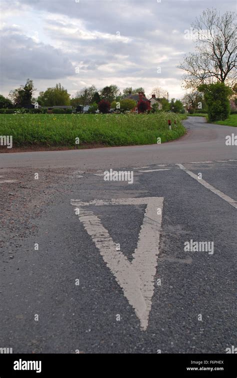 Give Way Road Markings High Resolution Stock Photography and Images - Alamy