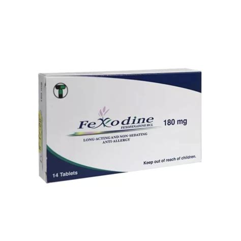 Fexodine 180 Mg Tab 14s Al Thiqa Pharmacy