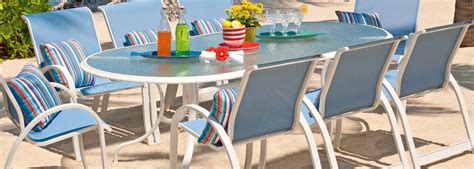 Telescope Casual Glass Top Tables | USA Outdoor Furniture