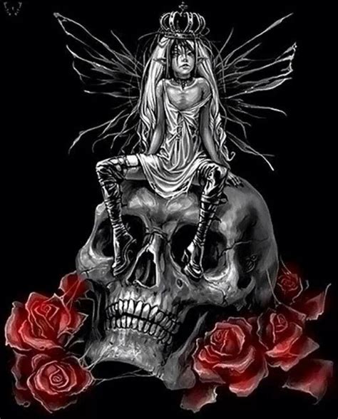 Gothic Art Skull Stuff En 2019 Gothic Fairy Skull Y Skull Art