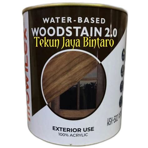 Mowilex Woodstain Exterior Liter Cat Pelapis Kayu Premium Tb