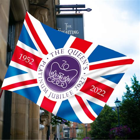 Buy 5ft X 3ft 150 Cm X 91cm Queen Platinum Jubilee Flag Queen