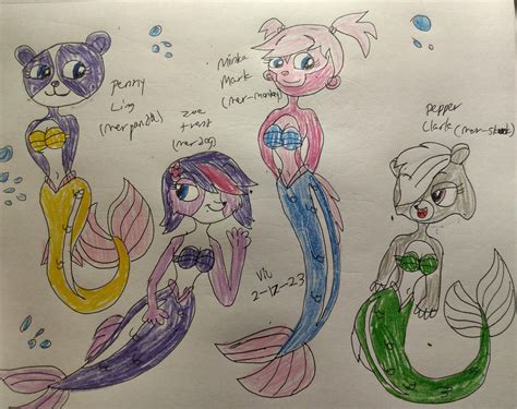 Littlest Pet Shop Girls As Mermaids By Victheanimaldrawer On Deviantart