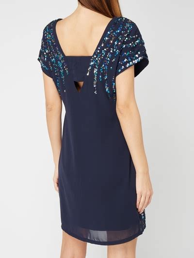 Yas Kleid Mit Pailletten Besatz Marine Online Kaufen