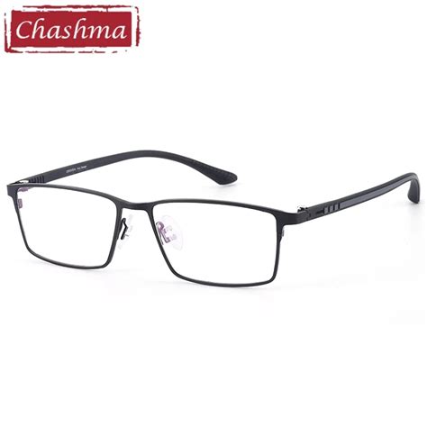 Chashma Brand Design Men Prescription Glasses Frame Titanium Alloy Male