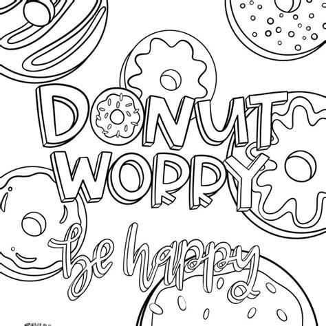 Dont Worry Be Happy Coloring Page Coloring Pages