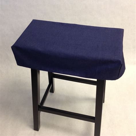 Fitted Saddle Stool Seat Cushion, Rectangular or Square Cover, Custom Made Many Sizes & Colors ...