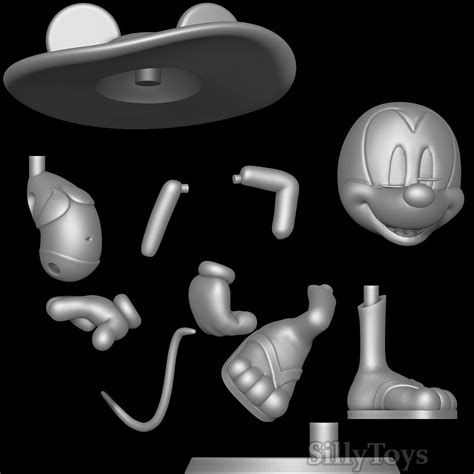 Minnie Mouse With Blue Bikini D Model By Sillytoys