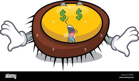 Money Eye Sea Urchin Mascot Cartoon Stock Vector Image Art Alamy