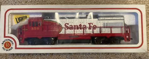 Bachmann Santa Fe Lighted 350 Diesel Locomotive Ho Scale Bench Tested