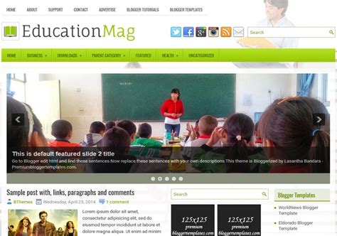 EducationMag Blogger Template • Blogspot Templates 2020