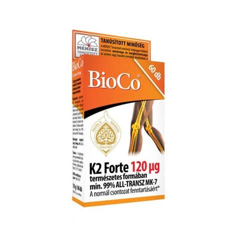 BIOCO K2 VITAMIN FORTE TABLETTA 60X PATIKATT Patika egy kattintásra