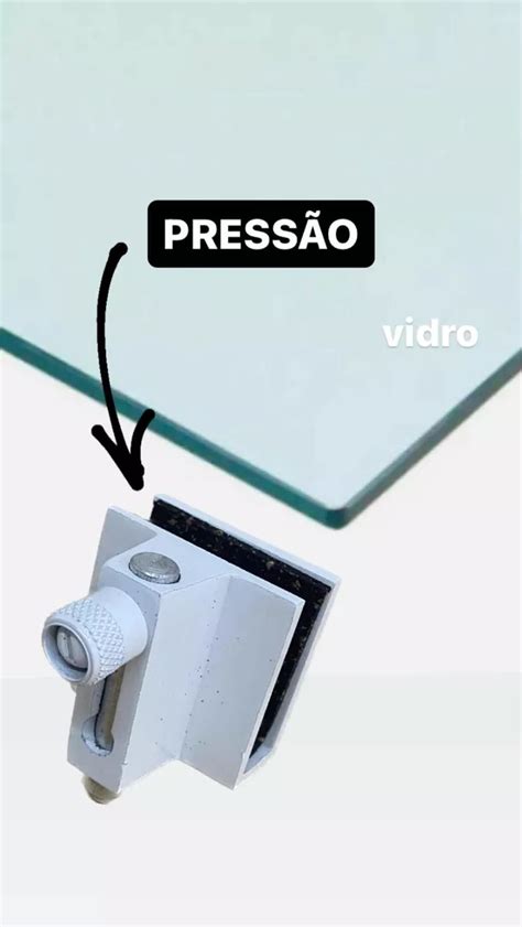 Trinco de pressão para porta de vidro 8 a 10mm preto WoodGlass