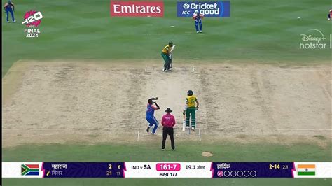 Ind Vs Sa T20 Worldcup Final Last Over Full Drama India Vs South Africa T20 Wc Final Youtube