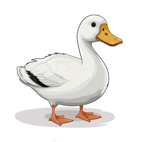 Premium Vector Goose Vector On White Background