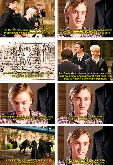 We Coulda Seen Naked Tom Felton Booty Pouts Not Fair Draco Malfoy