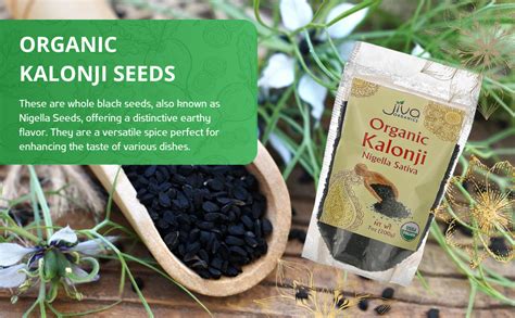 Amazon Jiva Organic Nigella Seeds Ounce Bag Kalonji Seeds