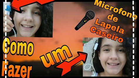 Como Fazer Um Microfone De Lapela Caseiro Em Casa Sara B YouTube