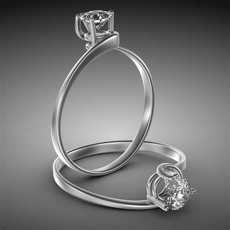 Diamond Solitaire - 3D Model by hdpoly