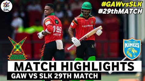 Cpl Highlight Gaw Vs Slk Th Match Cpl Highlights Cpl