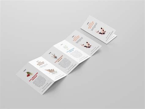 5 Fold Accordion Brochure Mockup