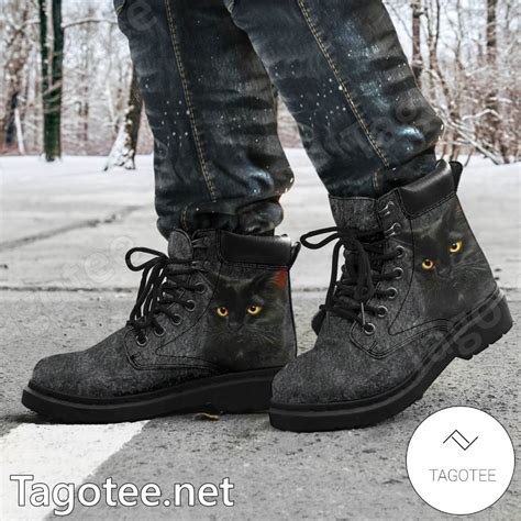 Black Cat Work Boots - Tagotee