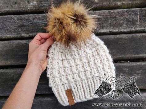 Vortex Super Bulky Knit Hat Free Pattern · Crazy Hands