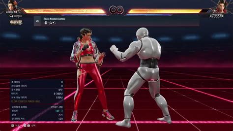 철권8기술표7 철권8 아주세나 모든기술 커맨드리스트 Tekken8 Azucena Command Move List