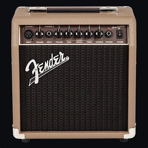 Fender Acoustasonic 15 Acoustic Combo Tan Reverb