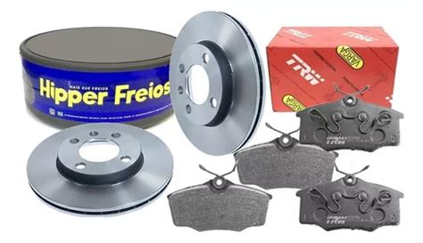 Kit Disco Freio E Pastilhas Gol Parati G2 G3 G4 Ventilado