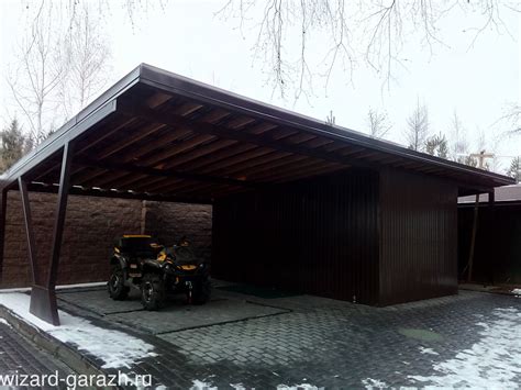 Гараж металлический односкатный (49 фото) - фото - картинки и рисунки ...