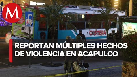 Jornada de violencia en Guerrero deja 5 personas muertas Vídeo