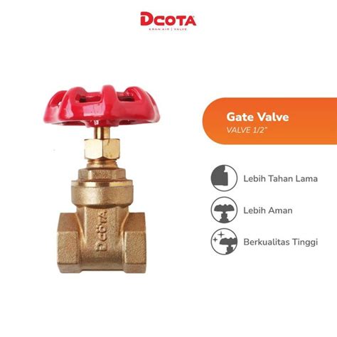 Jual Dcota Brass Valve Kuningan Gate Valve 1 2 Di Lapak Dcota Official