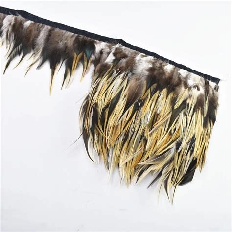 10meter Natural Pheasant Feather Trim Ribbon Width10 15cm Rooster