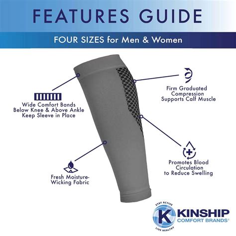 Calf Compression Sleeves Kinship Comfort Brands