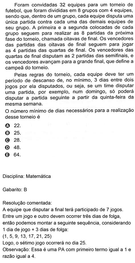 Questão ENEM 140 Azul ENEM 2022 FTD Resolve