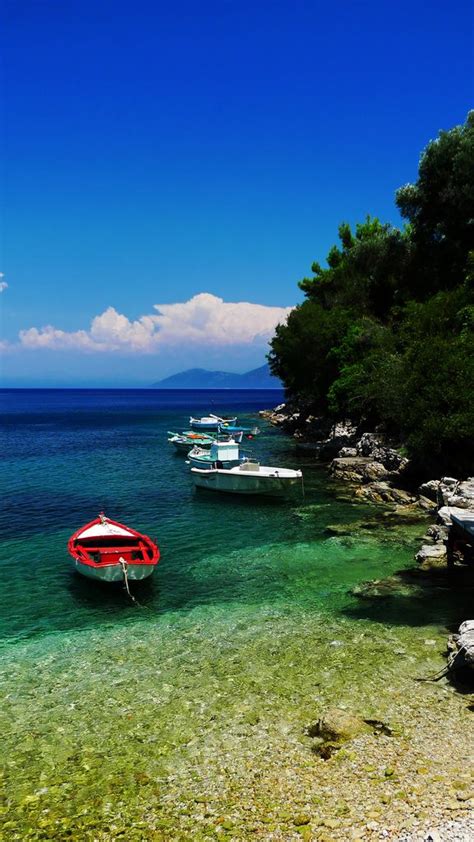 Boats At Kioni Village Places To Go Places To Visit Ithaca Greece