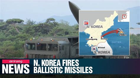 N Korea Fires Two Short Range Ballistic Missiles Towards East Sea On