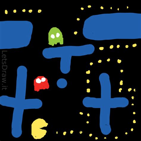 How to draw pacman / xahbomefa.png / LetsDrawIt