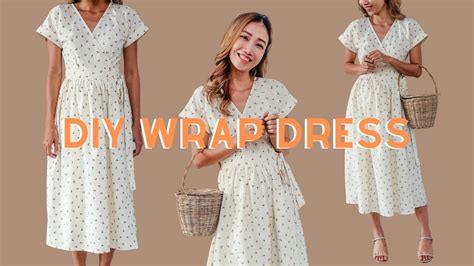 Diy Vintage Wrap Dress From Scratch Making A Beautiful Dress In The