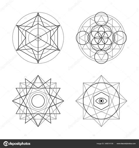 Sacred Geometry Set Stock Vector Image By ©qilli 348514106