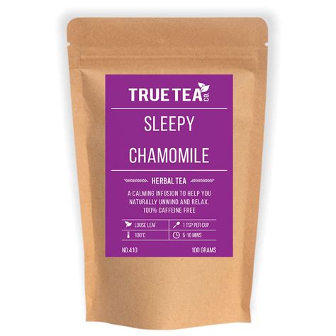 Sleepy Chamomile Herbal Tea Loose Leaf Herbal Tea True Tea Co