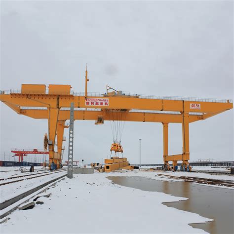 Higher Efficiency 50t Rail Mounted Gantry Crane Sinoko