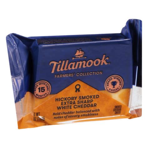 Tillamook Cheese White Cheddar Extra Sharp Hickory Smoked Brookshire S