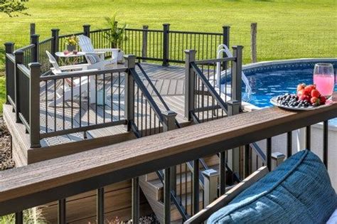 Building An Above Ground Pool Deck Ideas Cost Decks Above