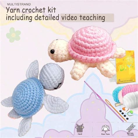 Kit De Croch Diy Para Iniciantes Kit De Ferramenta De Fio Amigurumi