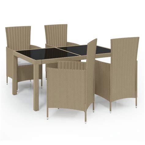 Mobilier D Ner De Jardin Pcs Coussins R Sine Tress E Beige Leroy