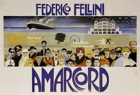 Vintage Movie Poster Amarcord X Cm Federico Fellini Etsy