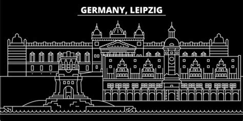 Leipzig Skyline Silhouette Vector Images (64)