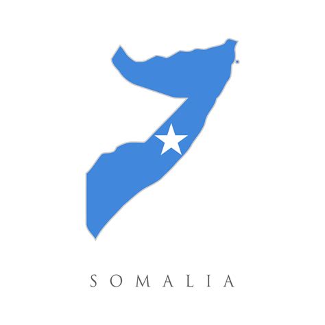 Somalia Country Big Text With Flag Inside Map Concept Logo Vector